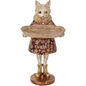 Clayre & Eef 6PR5142 Déco Chat Beige Or...