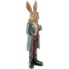 Clayre & Eef 6PR5486 Déco Lapin brun vert 7x6x24 cm