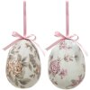 Clayre & Eef 65913 Suspension décorative Oeuf Set 2 Multicolore Ø 9x12 cm