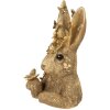 Clayre & Eef 6PR5105 Décoration Lapin doré 21x20x34 cm