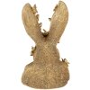 Clayre & Eef 6PR5105 Décoration Lapin doré 21x20x34 cm