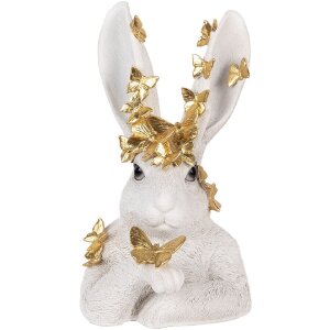 Clayre & Eef 6PR5106 Décor Lapin blanc or...