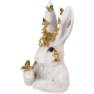 Clayre & Eef 6PR5106 Décor Lapin blanc or...