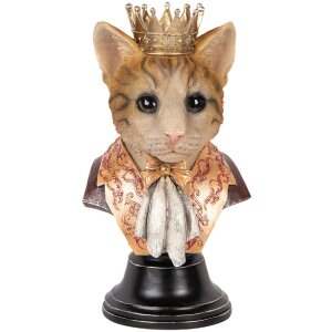 Clayre & Eef 6PR5107 Buste décoratif chat brun...