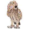Clayre & Eef 6PR5112 Décoration Chouette Marron Rose 21x18x31 cm style rustique
