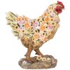 Clayre & Eef 6PR5113 Décoration Poulet Marron Rose 27x16x31 cm