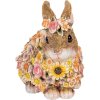 Clayre & Eef 6PR5114 Décoration Lapin beige rose 19x12x18 cm style rustique