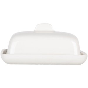 Clayre & Eef 6CE2045 Beurrier Céramique Blanc...
