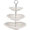 Clayre & Eef 6CE2048 Étagère Céramique Blanc Ø 26x31 cm Style romantique