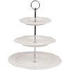 Clayre & Eef 6CE2049 Étagère en céramique blanche Ø 26x31 cm style campagnard