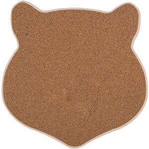 Clayre & Eef 6CE2065 Dessous de poêle Chat Céramique Marron 20x20 cm Maison de campagne