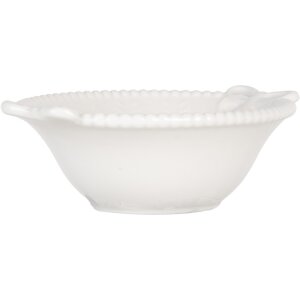 Clayre & Eef 6CEBO0200M Coupe 12x8x4 cm 75 ml Céramique blanche style rustique