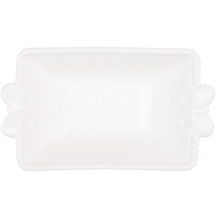 Clayre & Eef 6CEBO0201M Coupe en céramique blanche 12x7x4 cm 75 ml