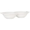 Clayre & Eef 6CEBO0202L Coupe en céramique blanche 25x7x3 cm style campagnard