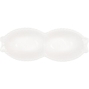 Clayre & Eef 6CEBO0202M Bol blanc 18x7x3 cm 75 ml Céramique style rustique