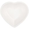 Clayre & Eef 6CEBO0203M Coupe en forme de cœur blanc 10x9x4 cm 75 ml
