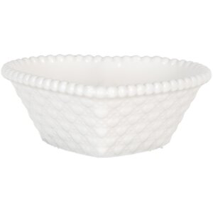 Clayre & Eef 6CEBO0203S Céramique Coupe en forme de cœur 8x8x3 cm 25 ml Blanc