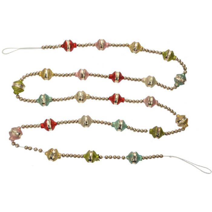 Clayre & Eef 65995 Guirlande de Noël argentée 180 cm Décoration festive