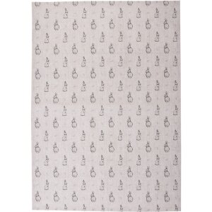 Clayre & Eef BNS42-1 Linge de cuisine 50x70 cm Beige Gris Coton style maison de campagne