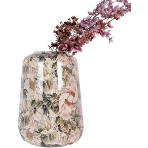 Clayre & Eef 65885 Vase décoratif Gris Rose Fer Ø 37 x 49 cm