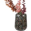 Clayre & Eef 65886 Vase décoratif Fer Noir Marron Ø 31x40 cm Design botanique