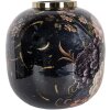 Clayre & Eef 65888 Vase décoratif Fer Noir Rose Ø 29x29 cm