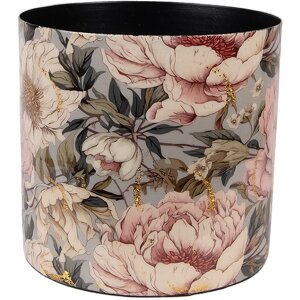 Clayre & Eef 65894 Pot de fleurs Fer Gris Rose...