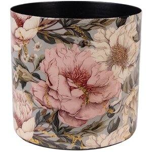 Clayre & Eef 65894 Pot de fleurs Fer Gris Rose...