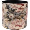 Clayre & Eef 65894 Pot de fleurs Fer Gris Rose Ø 16x15 cm Design romantique