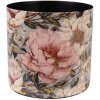 Clayre & Eef 65894 Pot de fleurs Fer Gris Rose Ø 16x15 cm Design romantique
