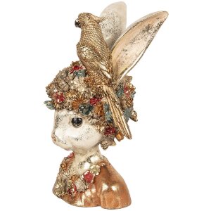 Clayre & Eef 6PR5090 Décoration Buste de lapin...