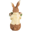 Clayre & Eef Décoration Lapin Polyrésine Marron Beige 19x23x39 cm Maison de campagne