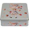 Clayre & Eef 6BL0139 Boîte de conserve Bleu 17x17x6 cm Rétro Vintage