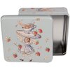 Clayre & Eef 6BL0139 Boîte de conserve Bleu 17x17x6 cm Rétro Vintage