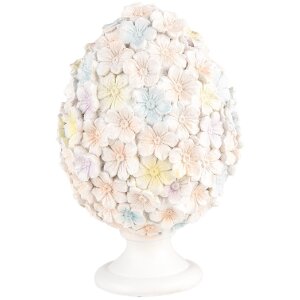 Clayre & Eef Œuf décoratif motif floral...