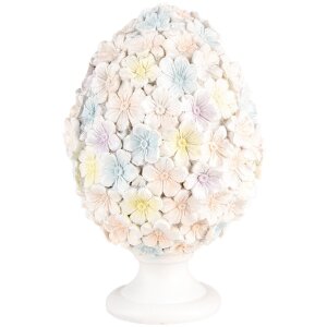 Clayre & Eef Œuf décoratif motif floral...