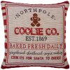 Clayre & Eef KT021.386 Housse de coussin Beige Rouge 44x44 cm style cottage