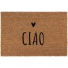 Clayre & Eef MC258 Paillasson en fibre de coco 60x40 cm CIAO-inscription brune