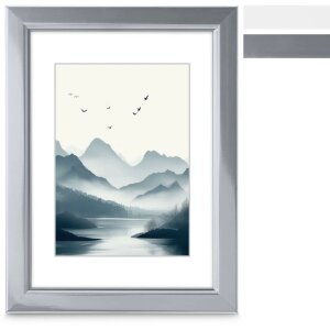 Hama cadre plastique Chill blanc argent 10x15 cm 13x18 cm...