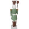 Clayre & Eef Lapin déco style campagnard 96 cm blanc vert oxyde de magnésium