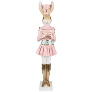 Clayre & Eef Décoration Lapin Beige Rose Or 79...
