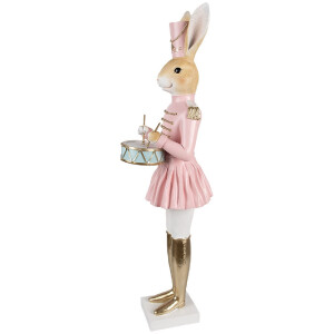Clayre & Eef Décoration Lapin Beige Rose Or 79...