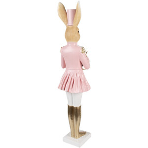 Clayre & Eef Décoration Lapin Beige Rose Or 79 cm Polyrésine