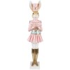 Clayre & Eef Décoration Lapin Beige Rose Or 79 cm Polyrésine