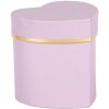 Clayre & Eef 66024PA Boîte cadeau cœur violet or 10x10x10 cm