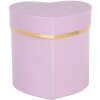 Clayre & Eef 66024PA Boîte cadeau cœur violet or 10x10x10 cm