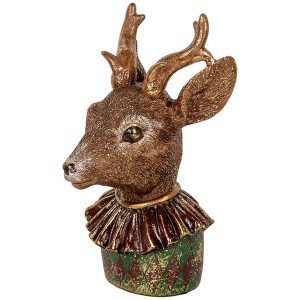 Clayre & Eef Décoration Buste de cerf brun...