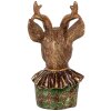 Clayre & Eef Décoration Buste de cerf brun rouge or 13x11x22 cm look vintage