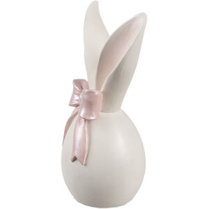 Clayre & Eef Déco Lapin blanc rose 12x8x18 cm...