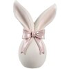 Clayre & Eef Déco Lapin blanc rose 12x8x18 cm Polyrésine Pâques Printemps